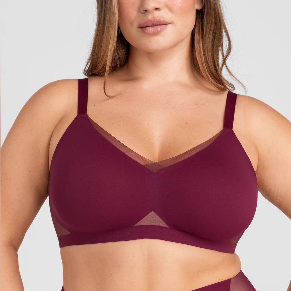 HoneyLove Crossover Wireless Bra 1X in Fig